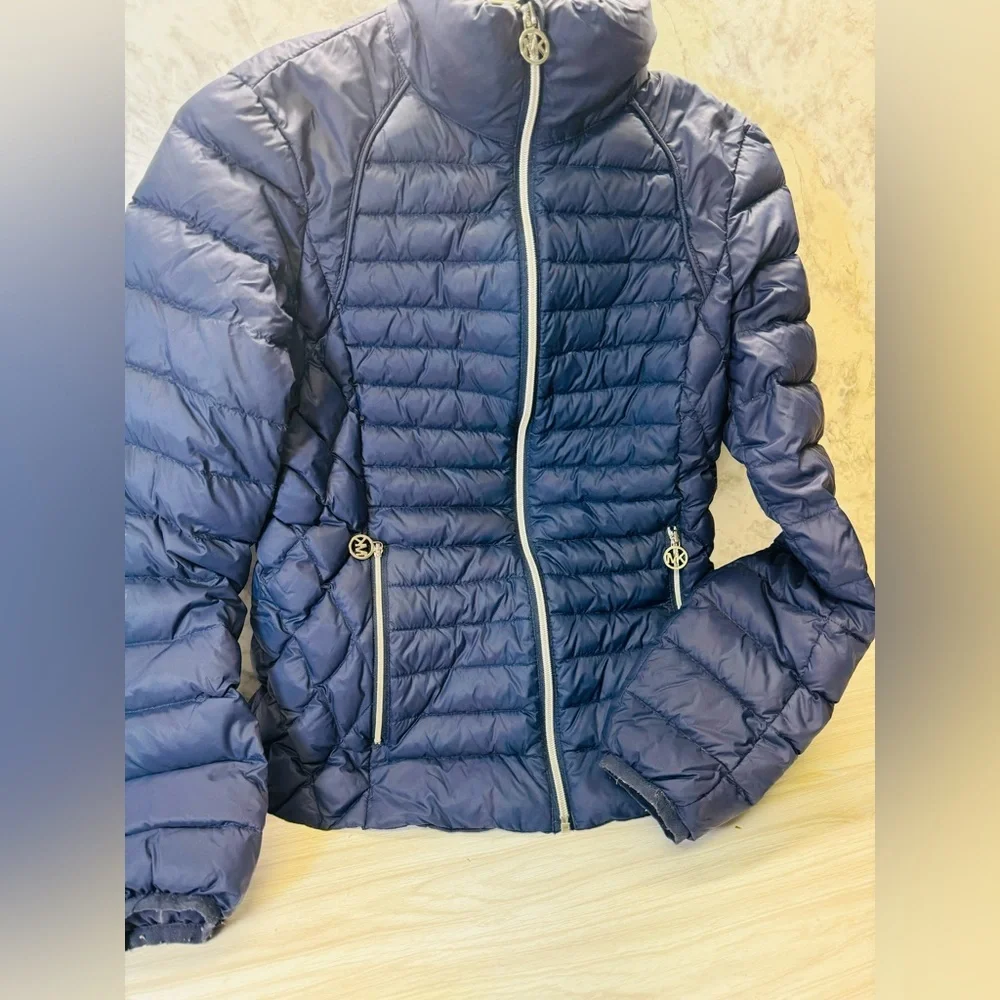Michael Kors Jacket Blue Long Sleeve Full Zip Women’s Size XS